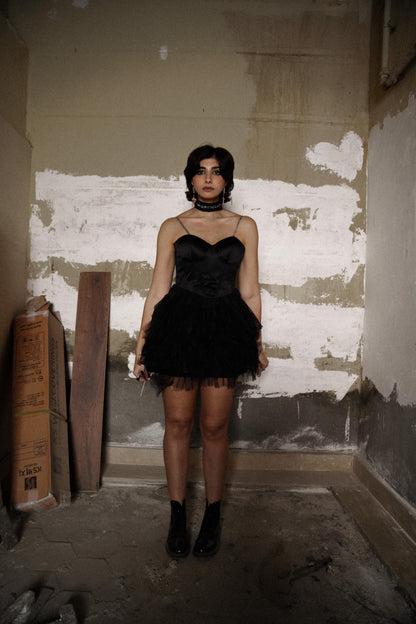 Chained Tulle Corset Dress