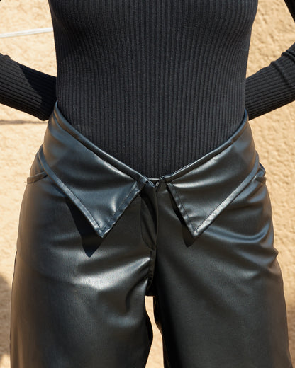 Twisted Leather Pants